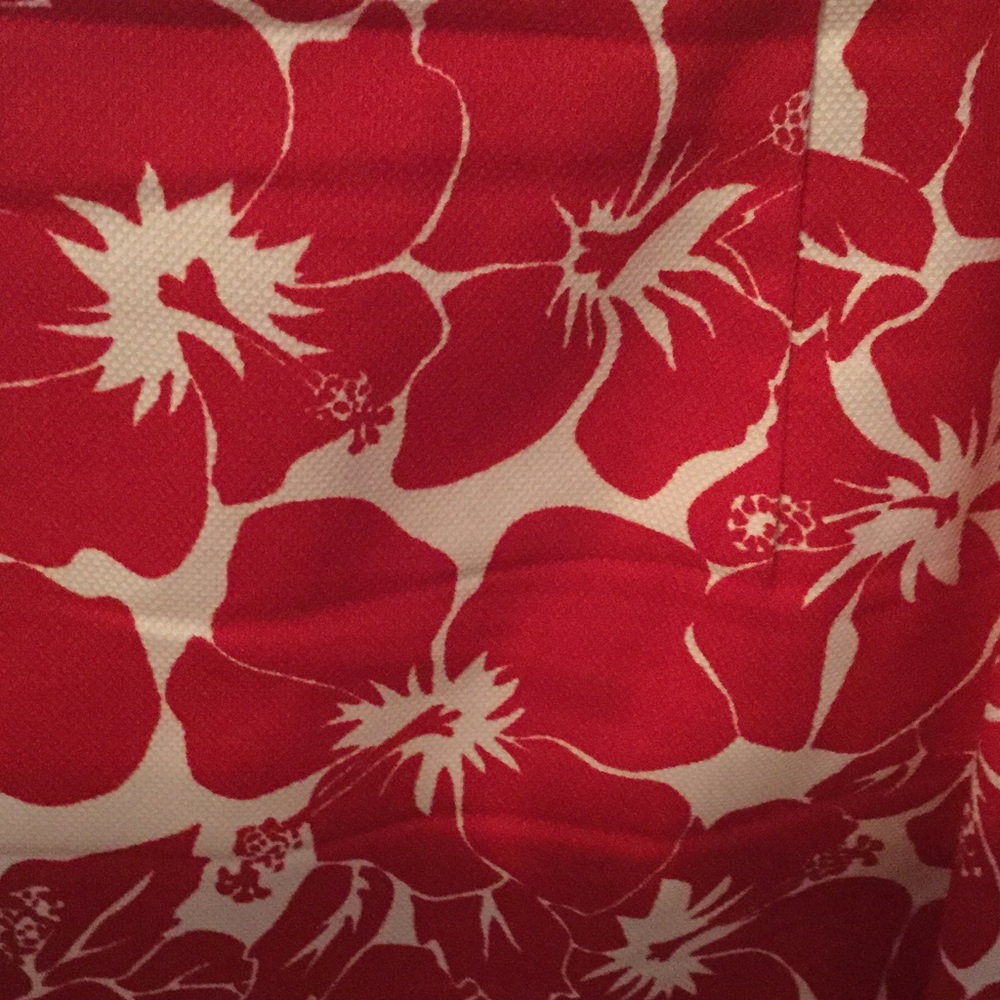 Talbots Beachy Hawaiian Skirt cotton and lined 16 - Picture 5 of 5